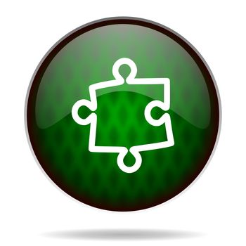 puzzle green internet icon