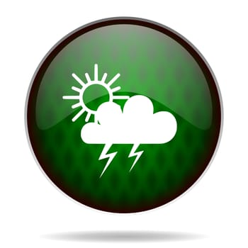 storm green internet icon