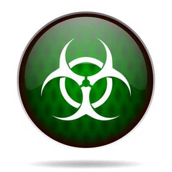 biohazard green internet icon