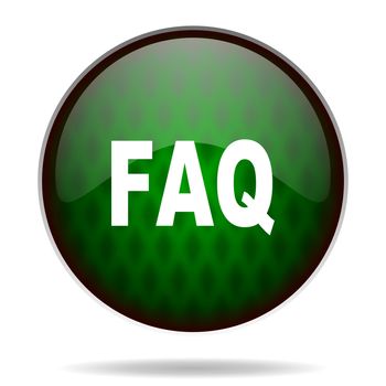 faq green internet icon