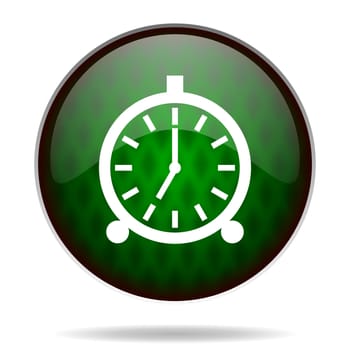 alarm green internet icon