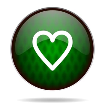 heart green internet icon