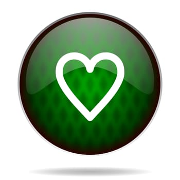 heart green internet icon