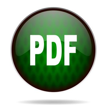 pdf green internet icon
