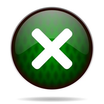 cancel green internet icon