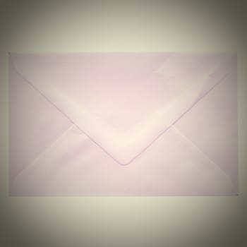 Vintage looking mail letter envelope