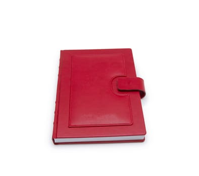 red book on white background