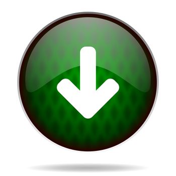 download arrow green internet icon