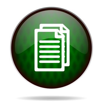 document green internet icon
