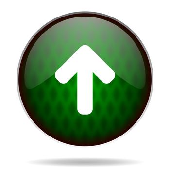 up arrow green internet icon