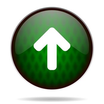 up arrow green internet icon