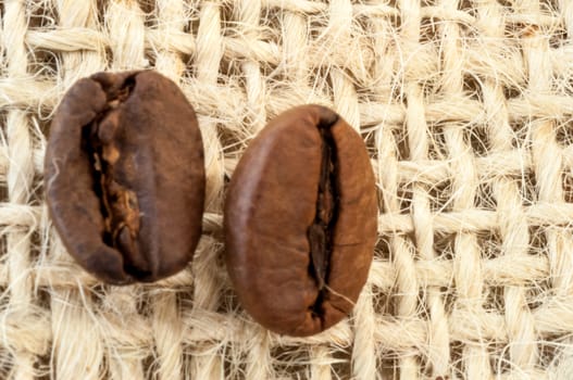 beautiful background of macro of coffe in studio