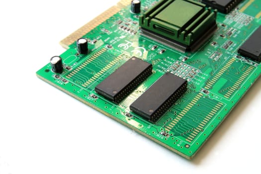 The electronic circuit board for computer.