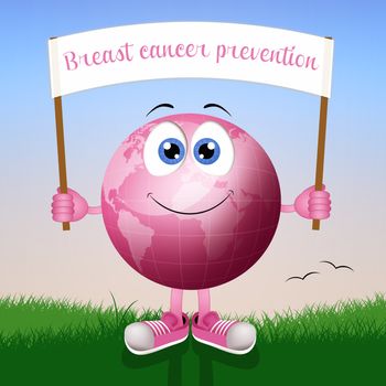 Pink earth for breast cancer prevention