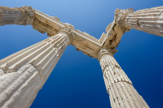 Ancient temple of Trajan, Bergama, Turkey