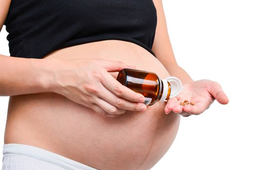 Pregnant woman on medication