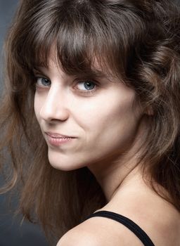 Portrait of a Young Woman with Brown Hair