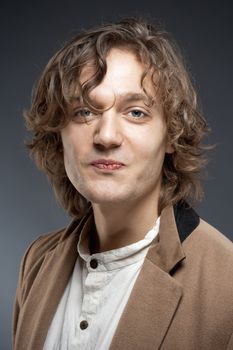 Portrait of a Young Man with Brown Hair.