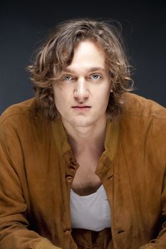 Portrait of a Young Man with Brown Hair.