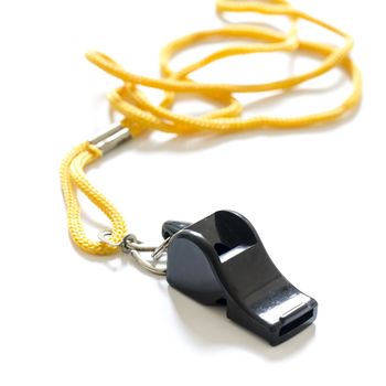 whistle on a white background