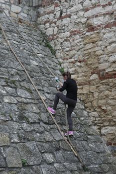 Race of Spartans held  on 25 Oktober 2014,on Belgrade fortress Kalemegdan,Serbia as promotion of healthy styles of life