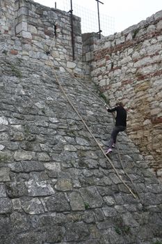 Race of Spartans held  on 25 Oktober 2014,on Belgrade fortress Kalemegdan,Serbia as promotion of healthy styles of life