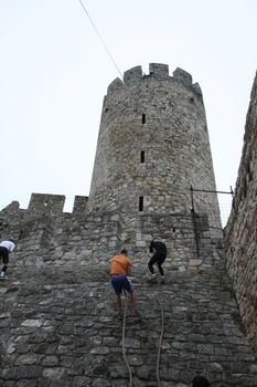 Race of Spartans held  on 25 Oktober 2014,on Belgrade fortress Kalemegdan,Serbia as promotion of healthy styles of life