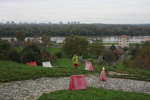 Race of Spartans held  on 25 Oktober 2014,on Belgrade fortress Kalemegdan,Serbia as promotion of healthy styles of life