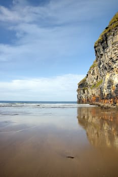 cliffs of Ballybunion on the wild atlantic way in county Kerry Ireland