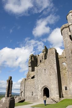 the church at historic rock of Cashel landmark in county Tipperary Ireland