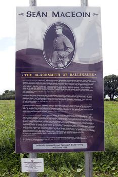 historic site for Sean Maceoin birth place in county Longford