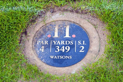 information marker on the 11th hole at Ballybunion golf course