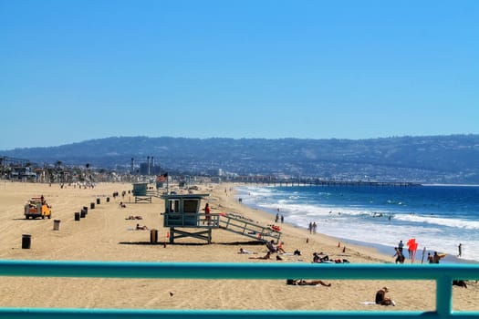 Beautiful beach in california,USA.