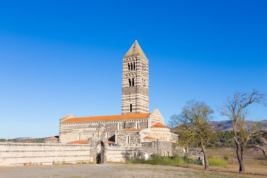 Santa Trinita di Saccargia, beautiful Romanesque church in northern Sardinia Sassari Province. Itay.