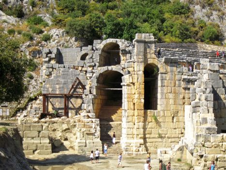 Ancient Dead Town In Myra Demre Turkey