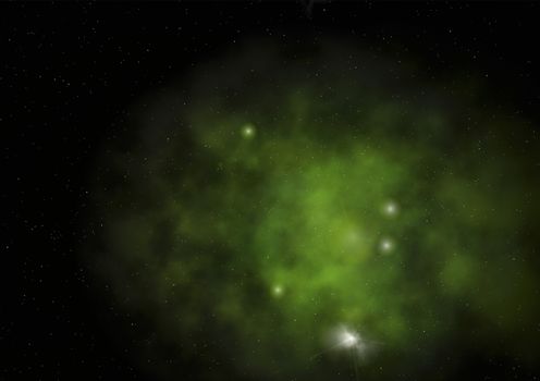 Far being shone nebula and star field against space. "Elements of this image furnished by NASA".