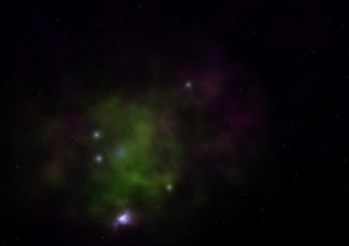 Small part of an infinite star field of space in the Universe. "Elements of this image furnished by NASA".