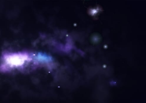 Small part of an infinite star field of space in the Universe. "Elements of this image furnished by NASA".