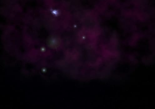 Star field in space a nebulae and a gas congestion. "Elements of this image furnished by NASA".