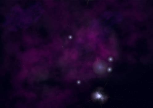 Star field in space a nebulae and a gas congestion. "Elements of this image furnished by NASA".