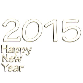 Happy New Year 2015 square greeting card.