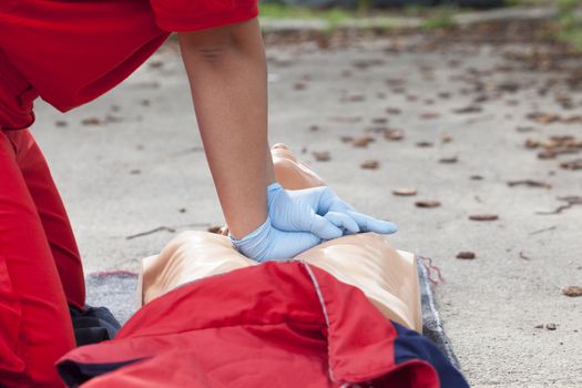 First aid training detail