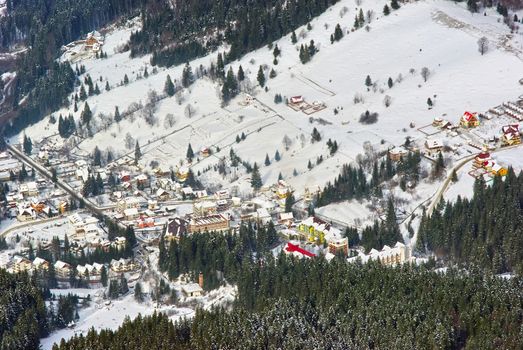 Mountain resort in Romania (Durau).
