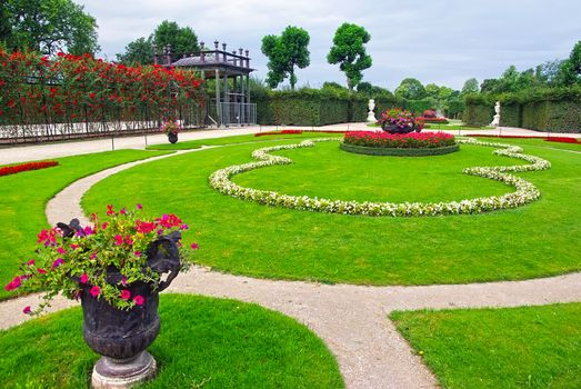 Schonbrunn palace gardens in Wien, Austria.