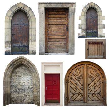 Image of the old entrance gates - old doors