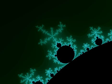 Digital computer graphic - abstraction background with fractal Mandelbrot for design.