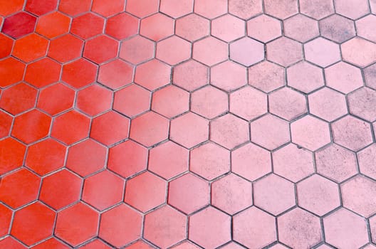 red tile floor gradient two tone.