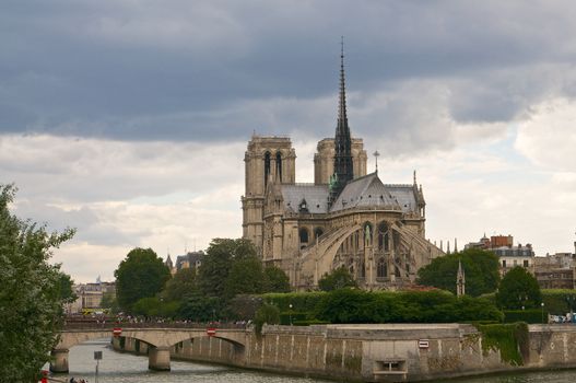 The picture of the Notre Dam river view