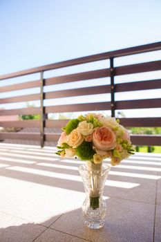 The wedding bouquet, flowers, roses, beautiful bouquet