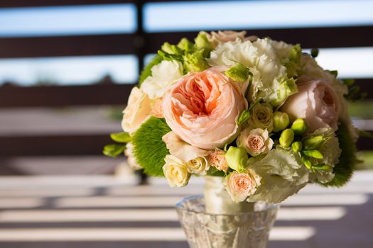 The wedding bouquet, flowers, roses, beautiful bouquet